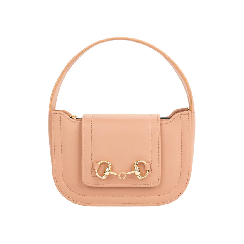 The Heritage Saddle Bag | Peach
